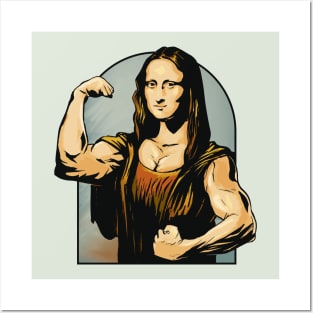 La Jacked-onde // Buff Mona Lisa // Funny Classic Art Posters and Art